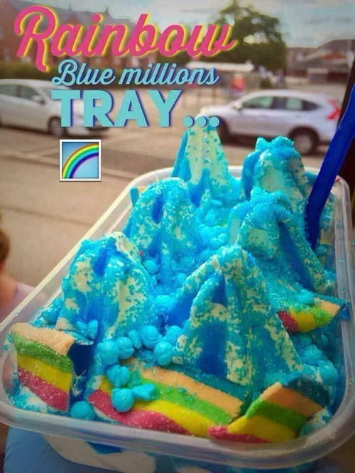 Rainbow Blue Millions Tray 